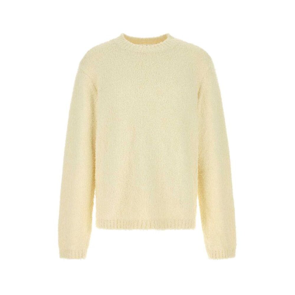 Sefr Men Ivory Cotton Blend Oversize Odilon Sweater